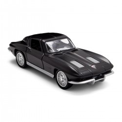 Автомодель - Chevrolet Corvette Split Window 1963 (матовый черный) фото-13