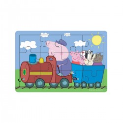 Деревянный пазл Peppa - ПАРОВОЗ ДЕДУШКИ ПЕППЫ фото-1