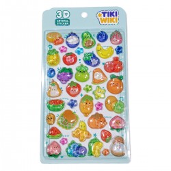 Набір 3D-наліпок Tiki Wiki серії Crystal – Тікі фрукти
