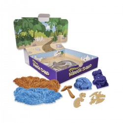 Пісок Для Дитячої Творчості - Kinetic Sand Dino (Блакитний, Коричневий) фото-1