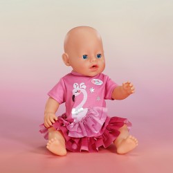 Одежда для куклы Baby Born – Платье с фламинго (43 см) фото-4