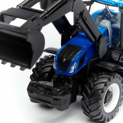 Автомодель серии Farm - Трактор NEW HOLLAND T7.315 с фронтальным погрузчиком (синий, 1:32) фото-2