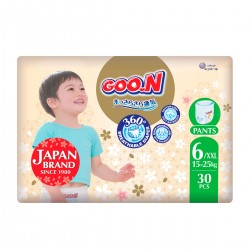 Трусики-підгузки Goo.N Premium Soft для дітей (2XL, 15-25 кг, 30 шт) фото-2