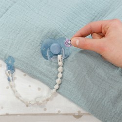 Пустышка для куклы Baby Born на клипсе (голубая) фото-5