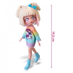 Ігровий набір 4SF Manga Dolls серії Hello Kitty – Стильна Цукерочка-єдиноріг фото-3