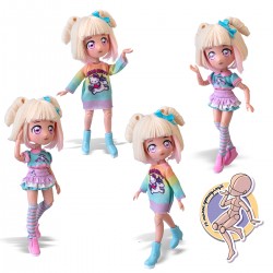 Ігровий набір 4SF Manga Dolls серії Hello Kitty – Стильна Цукерочка-єдиноріг фото-4