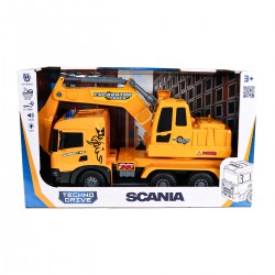 Автомодель серии Super Big Truck – Экскаватор Scania (свет, звук) фото-5