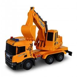 Автомодель серии Super Big Truck – Экскаватор Scania (свет, звук) фото-7