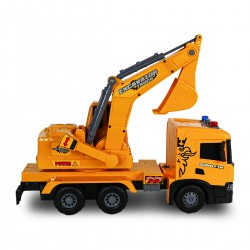 Автомодель серии Super Big Truck – Экскаватор Scania (свет, звук) фото-12