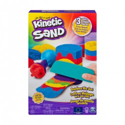 Набор песка для детского творчества - Kinetic Sand Радужный микс фото-2