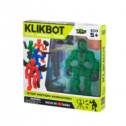 Ігровий Набір Для Анімаційної Творчості Klikbots1 (Зелений) фото-1