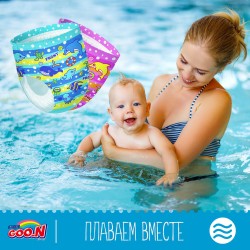 Трусики-Підгузки Для Плавання Goo.N Для Хлопчиків 9-14 Кв, Зріст 60-90 См (Розмір L, 3 Шт) фото-5