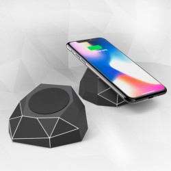 Беспроводное Зарядное Устройство Xoopar - Geo Dock (Черное С Белой Led-Подсветкой) фото-3