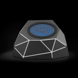 Беспроводное Зарядное Устройство Xoopar - Geo Dock (Черное С Белой Led-Подсветкой) фото-6