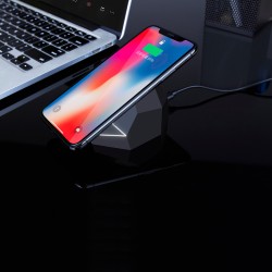 Беспроводное Зарядное Устройство Xoopar - Geo Dock (Черное С Белой Led-Подсветкой) фото-9