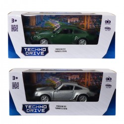 Автомодель - Porsche 911 Turbo 3.3 1978 (серый, темно-зеленый) фото-4