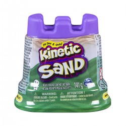Песок Для Детского Творчества - Kinetic Sand Мини Крепость (Зеленый,141 Г, Акционный) фото-1