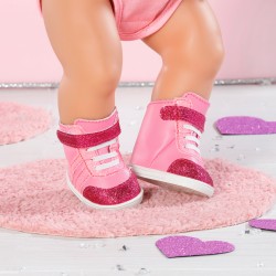 Взуття для ляльки Baby Born - Рожеві кеди фото-3