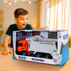 Автомодель серії Super Big Truck – Самоскид Scania (світло, звук) фото-4