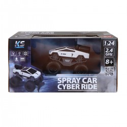 Автомобіль Spray Car на р/к – Cyber Ride (білий, 1:24, вихлопна пара) фото-4