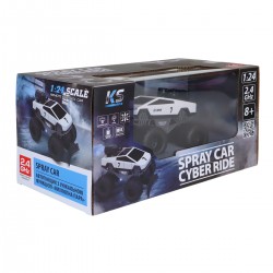 Автомобіль Spray Car на р/к – Cyber Ride (білий, 1:24, вихлопна пара) фото-5