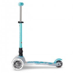 Самокат MICRO складной серии Mini Deluxe Foldable Orion Glow LED – Синий фото-3