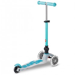 Самокат MICRO складной серии Mini Deluxe Foldable Orion Glow LED – Синий фото-4