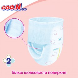 Трусики-подгузники Goo.N Plus для детей (размер 4(L), 9-14 кг, 44 шт.) фото-5
