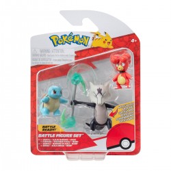 Набор игровых фигурок Pokemon W19 - Магби, Сквиртл, Алола Маровак
