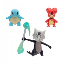 Набор игровых фигурок Pokemon W19 - Магби, Сквиртл, Алола Маровак фото-2