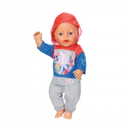 Набір одягу для ляльки BABY born - Трендовий спортивний костюм (синій) фото-3
