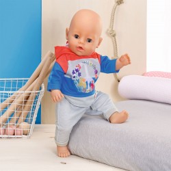 Набор одежды для куклы BABY born - Трендовый спортивный костюм (синий) фото-5