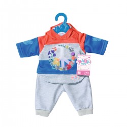Набор одежды для куклы BABY born - Трендовый спортивный костюм (синий) фото-6