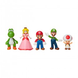 Набор эксклюзивных игровых фигурок SUPER MARIO - Марио и друзья 6 cm фото-2