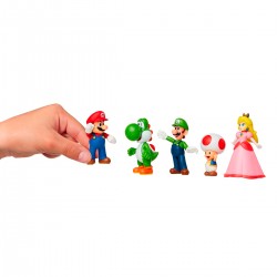 Набор эксклюзивных игровых фигурок SUPER MARIO - Марио и друзья 6 cm фото-3