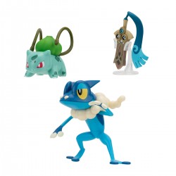 Набір ігрових фігурок Pokemon W19 - Хонедж, Бульбазавр, Фрогадир фото-3