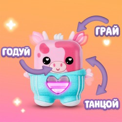 Интерактивная игрушка Nanomals S1 – Клубничная коровка фото-3