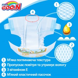 Підгузки Goo.N для дітей колекція 2019 (Розмір XL, 12-20 кг) фото-2