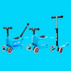 Самокат Micro серии Mini2go Deluxe Plus - Голубой фото-3