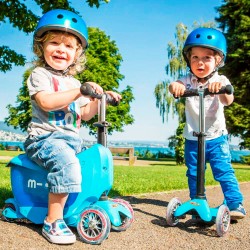 Самокат Micro серии Mini2go Deluxe Plus - Голубой фото-5