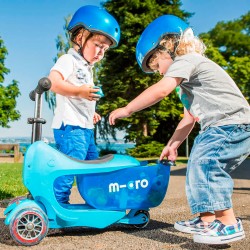 Самокат Micro серии Mini2go Deluxe Plus - Голубой фото-7