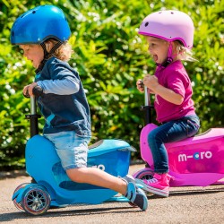 Самокат Micro серии Mini2go Deluxe Plus - Голубой фото-9