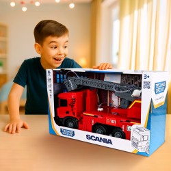 Автомодель серії Super Big Truck – Пожежна машина Scania (світло, звук, функ. води) фото-2