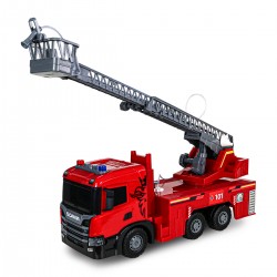 Автомодель серії Super Big Truck – Пожежна машина Scania (світло, звук, функ. води) фото-12