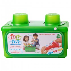 Сенсорный конструктор Jelly Blox - В кейсе 2 в 1: строй-складывай