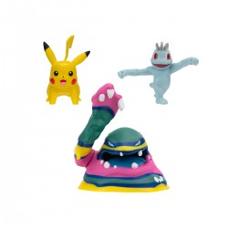 Набор игровых фигурок Pokemon W19 - Мачоп, Пикачу, Алола Мак фото-2