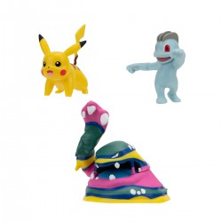 Набор игровых фигурок Pokemon W19 - Мачоп, Пикачу, Алола Мак фото-3
