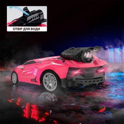 Автомобиль Spray Car на р/у – Sport (розовый, 1:24, туман) фото-11
