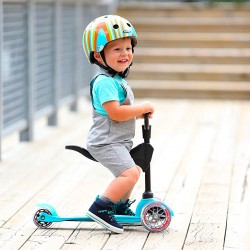 Самокат MICRO серии Mini 3in1 Deluxe – Аква Голубой фото-4