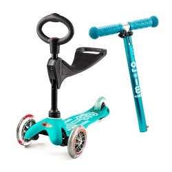 Самокат MICRO серии Mini 3in1 Deluxe – Аква Голубой фото-9